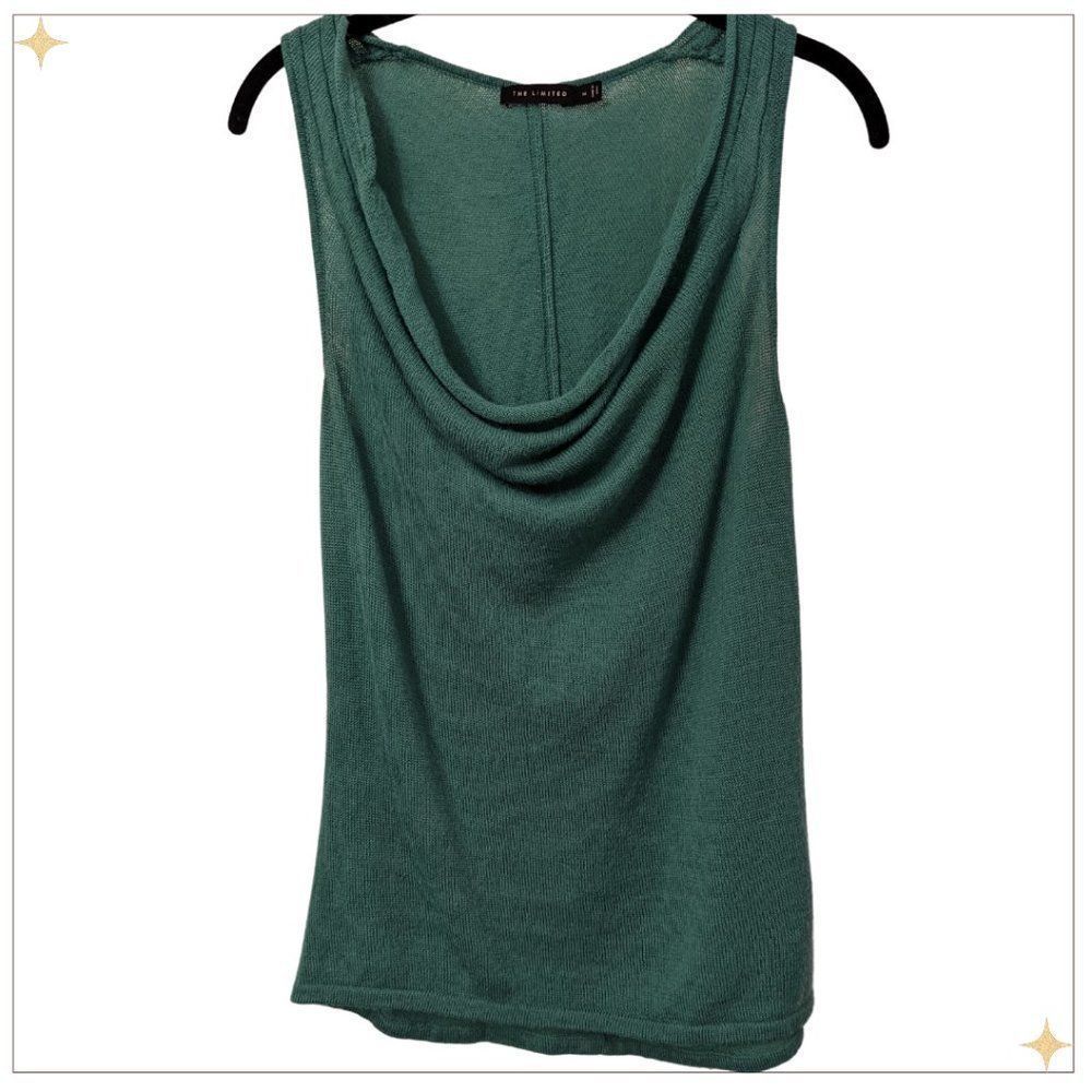 The Limited Lightweight Knit Sleeveless Cowl Neck Sweater Size Medium